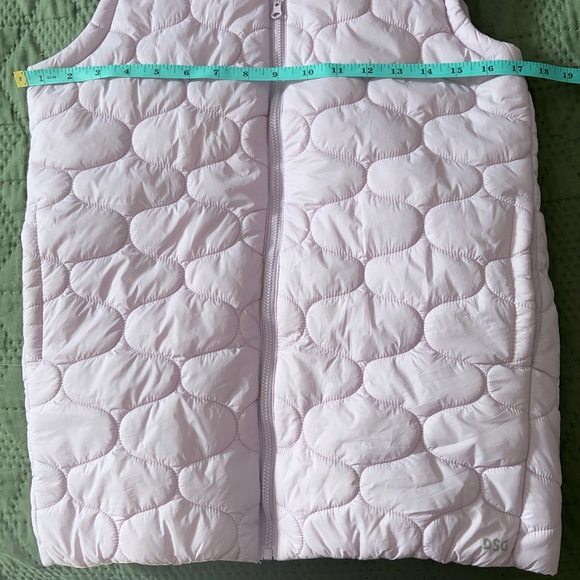 DSG Lavender Quilted Hooded Puffer Vest Size M - Picture 5 of 7